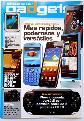 Revista Gadgets Apple Sony Blackberry Videojuego Lamborghini