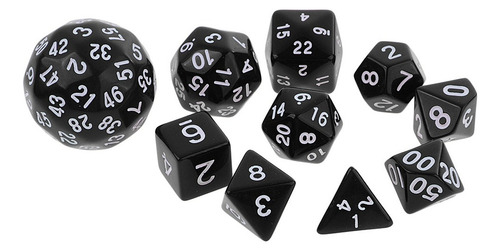 Juego De Dados Poliédricos De 10 Piezas Con Juego De D&d
