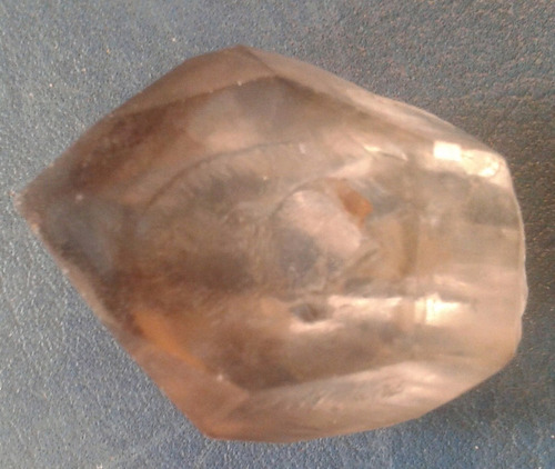 Mineral Roca Pequeño Cristal De Cuarzo Ahumado Biterminado