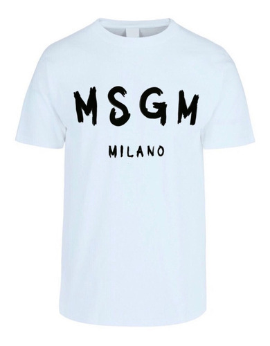 Playera Msgm Milano Negro Rojo Blanco