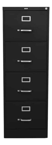 Archivero Vertical 4 Gavetas Oficio Color Negro