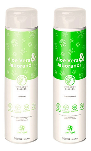  Kit Shampoo E Condicionador Vegano Aloe Vera E Jaborandi