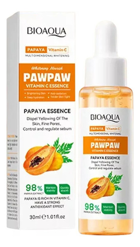 Serum De Papaya Con Vitamina C Bioaqua Manchas Control Grasa Momento De Aplicación Día/noche Tipo De Piel Todo Tipo De Piel