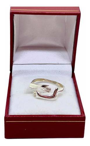 Imagen 2 de 9 de Anillo De Plata 925 Un Con Amor¨ San Valentin
