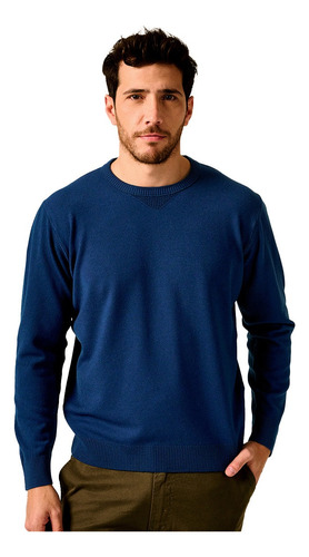 Sweater Básico Hombre Cuello Redondo Saco Fino Pullover