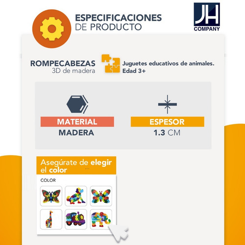 Imagen 4 de 6 de Rompecabezas Madera Animales Didactico Numeros Letras Df-60