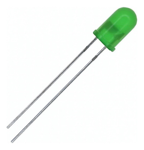 Kit de 25 LED rojos, 25 verdes, 5 mm, difusos, electrónica Arduino, color verde y rojo
