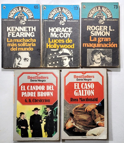 Cinco Novelas Policiales Bruguera. Simon, Chesterton, Etc