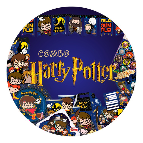 Combo Kit Cumpleaños Harry Potter Fiesta - Ciudad Cotillón