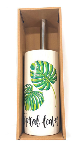 Imagen 1 de 3 de Cepillo Para Wc, Mango De Metal, Con Base De Cerámica, Vario