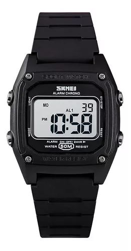 Reloj Niño Casio Digital Negro Cronómetro Alarma