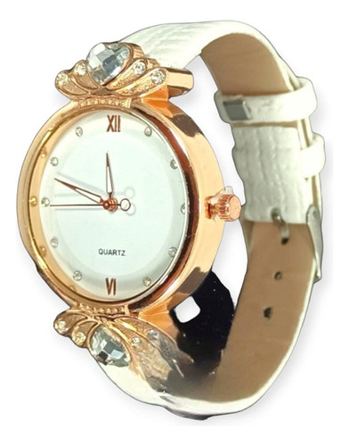 Reloj Pulsera Dama Con Strass Piedra Brillo Malla Silicona