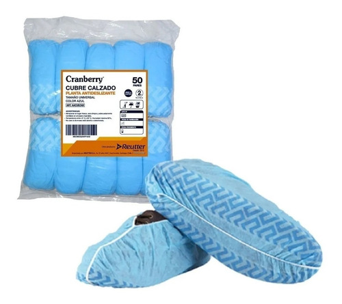 Cubre Calzado Azul Planta Antideslizante X50 Pares Cranberry