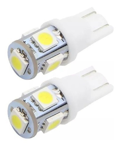 X5 Cola De Pescado Led T10 550 De 5 Led Smd