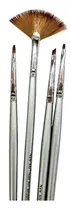 Comprar Set Pinceles X 4 Para Uñas De Acrilico Relieves Baby Boomer