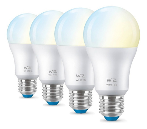 Lampara Led Bulb Inteligente Wiz Wifi Calida/fria E27 X4 Un