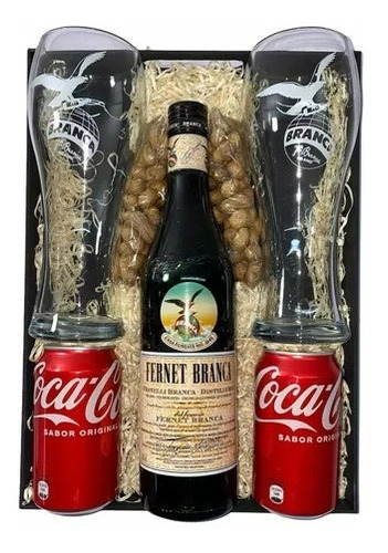 Box Fernet Branca + Vasos + 2 Coca Cola Regalo Perez Tienda