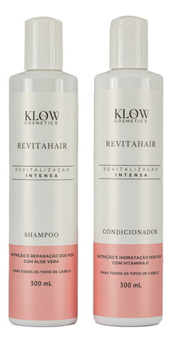 Klow Cosmetics Revitahair Shampoo E Condicionador Kit Suave 