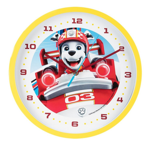 Reloj De Pared Paw Patrol Marshell Pppd01amrj Infantil