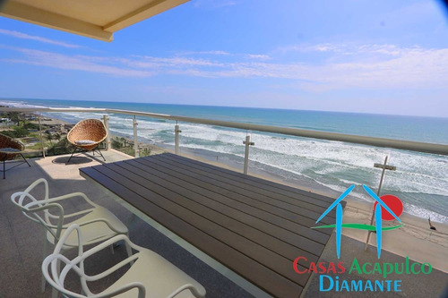 Imagen 10 de 30 de Cad Ocean Front 803. Terraza Con Vista Frontal Al Mar