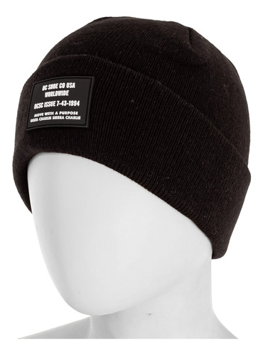 Beanie Snow Label (neg) Dc Mujer