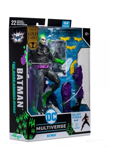 Dc Comics Mcfarlane Figura Jokerized Batman Gold Label
