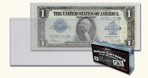 Bcw, Fundas Transparentes Grandes Para Billetes - 50 Unds