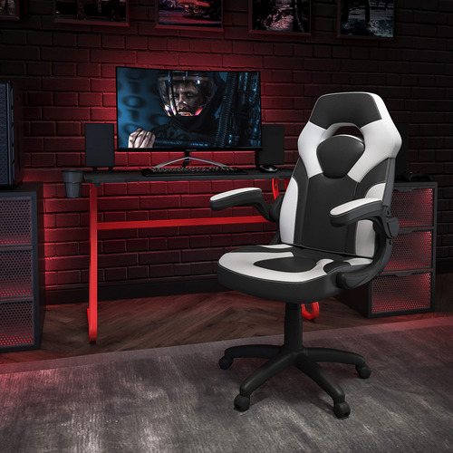 Escritorio De Juegos Flash Furniture Con Sillas Reclinables