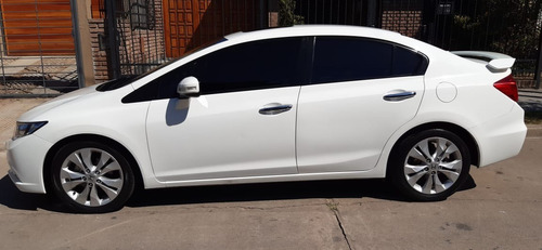 Honda Civic Exs Blanco Tope De Gama Cuero Llantas 17 Full