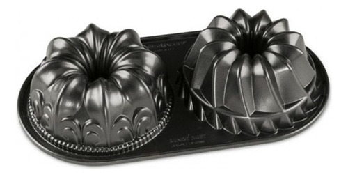 Molde Para Tortas Mini Duet Bundt Nordic Ware® Color Gris