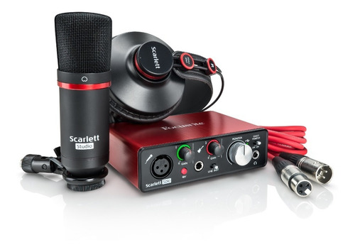 Set Grabación Focusrite Scarlett Solo Studio 3ra Gen Usb Kit