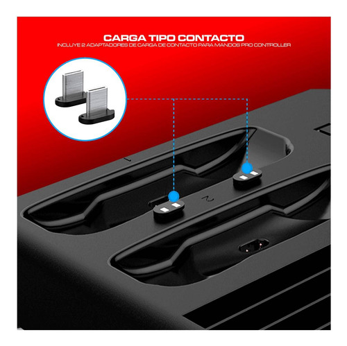 Soporte Vertical Porta Juegos Nintendo Switch Base Cargador