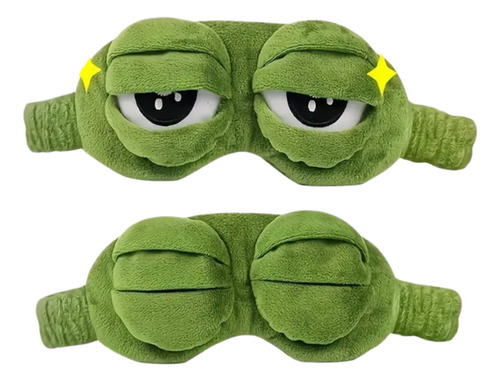 1 Antifaz Para Dormir Con Ojos Verdes De Rana Reposo