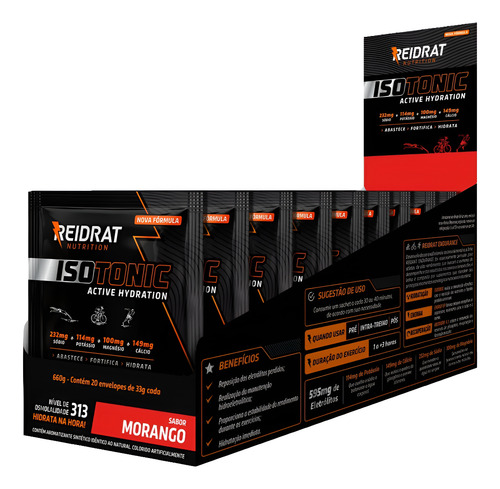 Isotônico Isotonic Reidrat Power Display 20 Un. X 33g