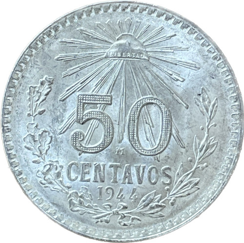 Exhibidor Con 3 Monedas De Plata Antiguas Mexicanas (Usado)