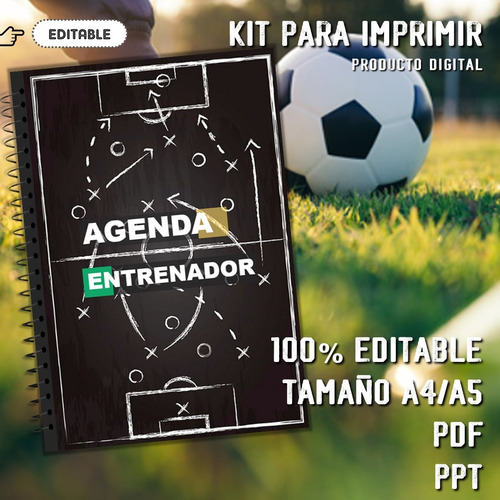 Pack Imprimible Agenda Dt Entrenador (pdf + Ppt)