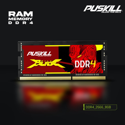 Memoria Ram Puskill Killblade Para Portátil Gamer, Ddr4, 8 G