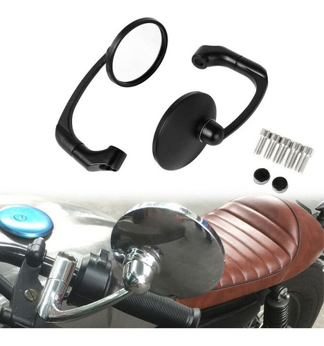 Imagen 2 de 10 de Espejos Moto Cafe Racer Scrambler Honda Bajaj Ducati Yamaha