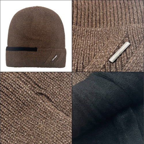 Gorro En Forma De F, De Color Liso, Cálido, Para Invierno Y