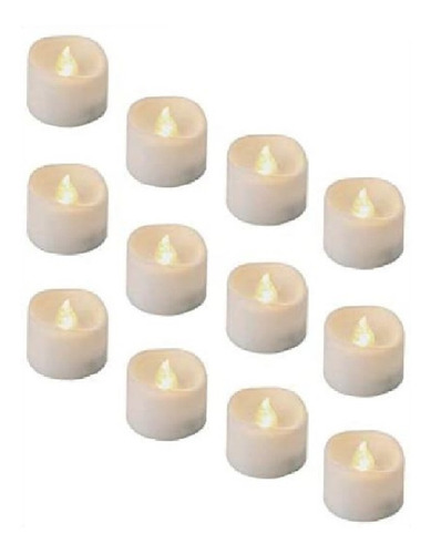 Velas Decorativas Luz Led Cálida Llama Con Movimiento
