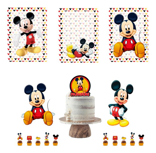Kit Aniversário Mickey Só Um Bolinho - Escolha A Idade
