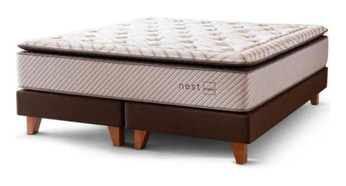 Cama Rosen Nest 1.50x2.00 2 Plazas + Almohada Memory Max