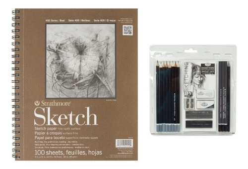 Set De Dibujo Sketching Con Cuaderno, Royal & Langnickel Xm