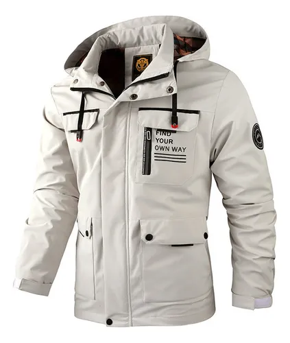 Chamarra impermeable hombre hotsell