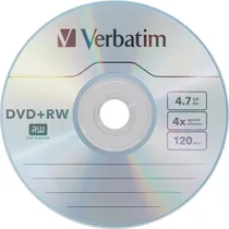 Comprar Disco Virgen Dvd+rw Verbatim 120min 4x 4.7gb 4x 1 Pieza