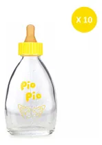 Comprar Mamadera De Vidrio Decorada Pio Pio X 10 Unidades