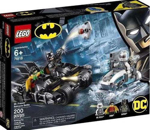 Lego Dc Comics 76118 Mr. Freeze Batcycle Battle Nuevo