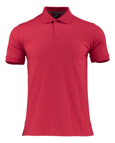 Polera Pique Polo M/corta Hombre Rojo