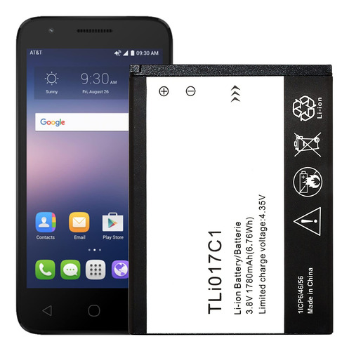 Ddong Batería De Repuesto Tli017c1 Para Alcatel One Touch Ji