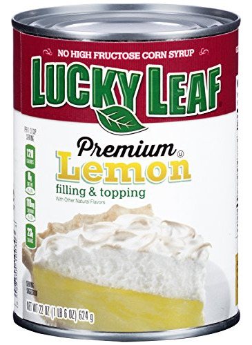 Lucky Leaf Premium Relleno Y Cobertura De Fruta De Limón, 22